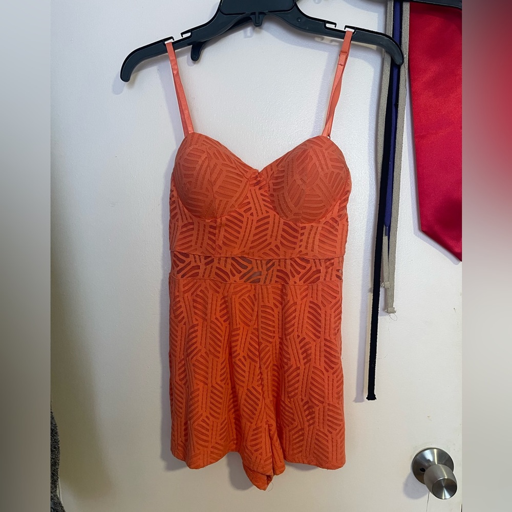 Orange Romper